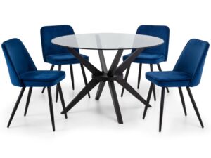 Set Of 2 Burgess Dining Chairs - Grey
