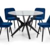 Set Of 2 Burgess Dining Chairs - Blue