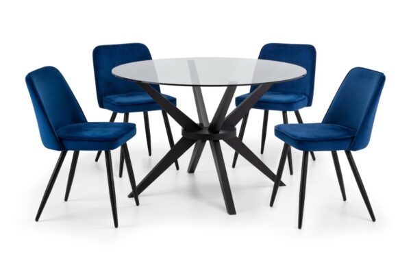 Set Of 2 Burgess Dining Chairs - Blue