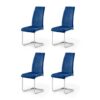 Set Of 4 Calabria Cantilever Chairs - Grey