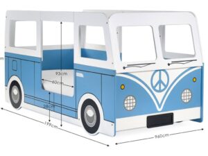 Campervan Bed - Light Blue