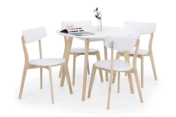 DF-JB-CAS201-featured-3 Casa Round Dining Table - White/Limed Oak