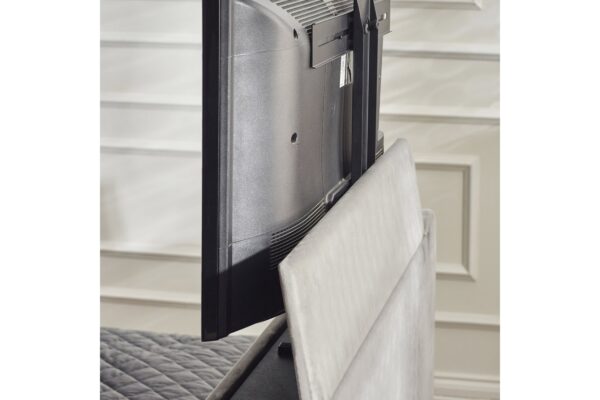 Clara Side Lift Ottoman TV Bed - Light Grey