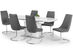 Set Of 2 Como Cantilever Dining Chairs