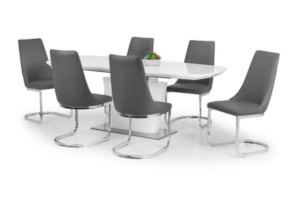 Set Of 2 Como Cantilever Dining Chairs