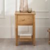 DF-JB-COX401-featured-1 Coxmoor 1 Drawer Bedside - Ivory & Oak