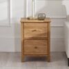 DF-JB-COX402-featured-1 Coxmoor 2 Drawer Bedside - Ivory & Oak