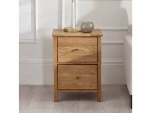 DF-JB-COX402-featured-1 Coxmoor 2 Drawer Bedside - Ivory & Oak