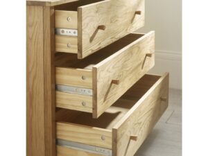 Coxmoor  3 Drawer Chest - Ivory & Oak