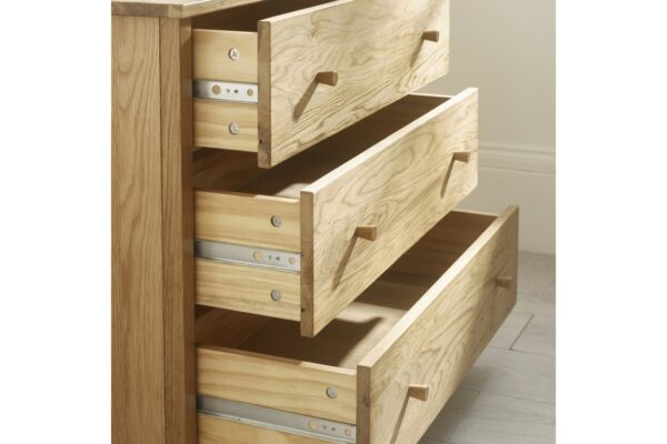 Coxmoor  3 Drawer Chest - Ivory & Oak