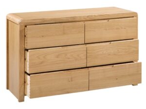 Curve 6 Drawer Wide Chest