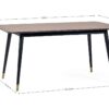 DF-JB-FIN001-featured-3 Findlay Rectangular Dining Table - Walnut & Black