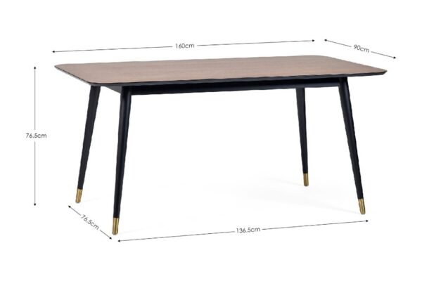 DF-JB-FIN001-featured-3 Findlay Rectangular Dining Table - Walnut & Black