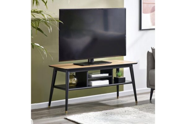 Findlay Media Unit - Walnut & Black