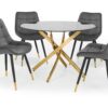 Set Of 2 Hadid Dining Chairs - Grey