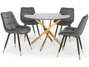 Set Of 2 Hadid Dining Chairs - Grey