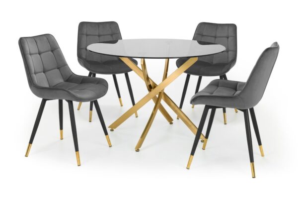 Set Of 2 Hadid Dining Chairs - Grey