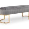 Harrogate Bench - Dusky Pink Velvet