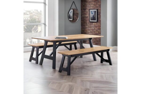 Hockley Table Black/Oak