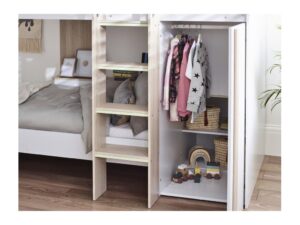 Horizon Bunk Bed - Pale Wood And White