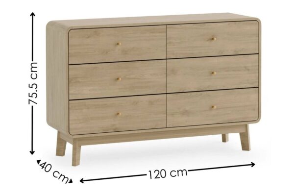 Ingrid 6 Drawer Dresser
