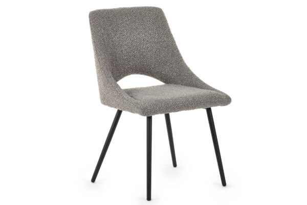Set Of 2 Iris Boucle Dining Chairs - Ivory