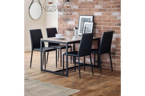 DF-JB-JAZ006-featured-2 Set Of 4 Jazz Fabric Chairs - Black