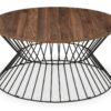 DF-JB-JER003-featured-2 Jersey Round Wire Coffee Table - Euro Oak/Black