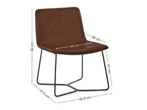 DF-JB-JOR002-featured-5 Joren PU Leather Accent Chair - Brown