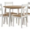 DF-JB-LIN004-featured-3 Linwood Round Dropleaf Table - White/Natural