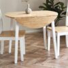 DF-JB-LIN104-featured-5 Linwood Round Dropleaf Table - Sage Green/Natural
