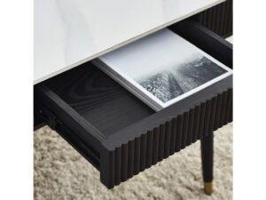 DF-JB-LOU003-featured-2 Louis Black Fluted Stone Top Coffee Table With 2 Drawers