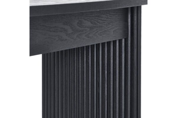 Louis Black Fluted Compact Coffee Table