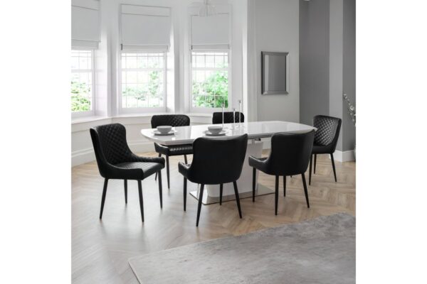 Set Of 2 Luxe Dining Chairs - Yellow
