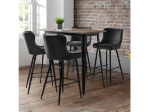 Luxe Velvet Bar Stool - Blue Velvet