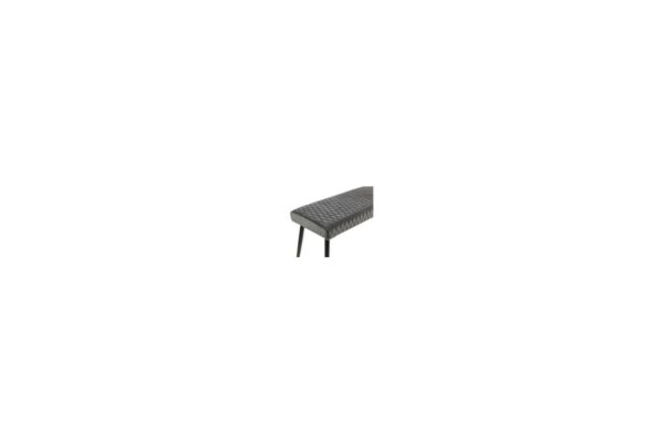 Luxe Low Bench - Grey Velvet