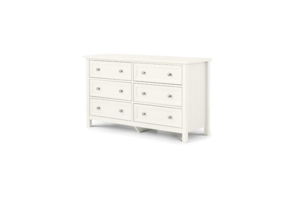 DF-JB-MAI105-featured-2 Maine 6 Drawer Wide Chest - Surf White