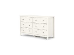 Maine 6 Drawer Wide Chest - Anthracite