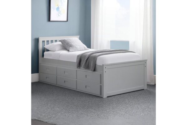 Maisie Bed With Underbed And Drawers - Anthracite