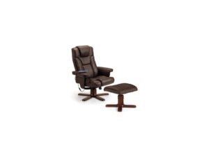 DF-JB-MAL005-featured-2 Malmo Massage Recliner & Stool - Brown Faux Leather