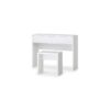 Manhattan Dressing Stool - White High Gloss