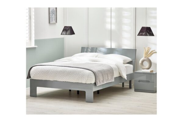 DF-JB-MAN811-featured-3 Manhattan High Gloss Bed - Grey