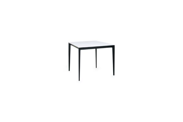 Miami Square Stone Top Dining Table - Slate Grey