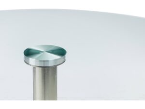 DF-JB-MIL001-featured-5 Milan Round Glass Brushed Steel Pedestal Table