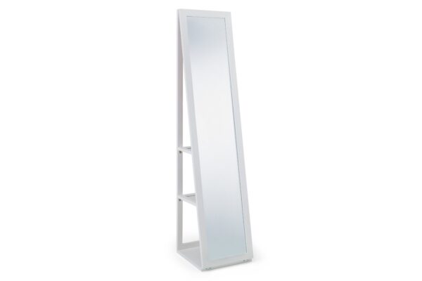 Fresco White Storage Mirror