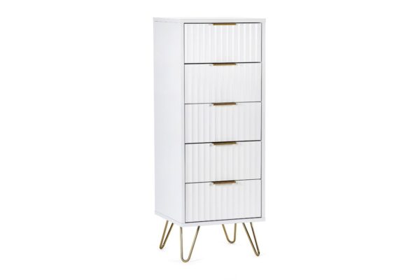 Murano 5 Drawer Tallboy