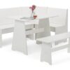 Newport Corner Dining Set - Surf White