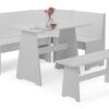 Newport Corner Dining Set - Dove Grey