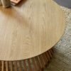 Ollie Round Coffee Table - Cocoa Oak