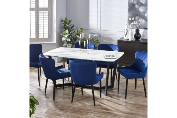 Olympus Dining Table - White Marble
